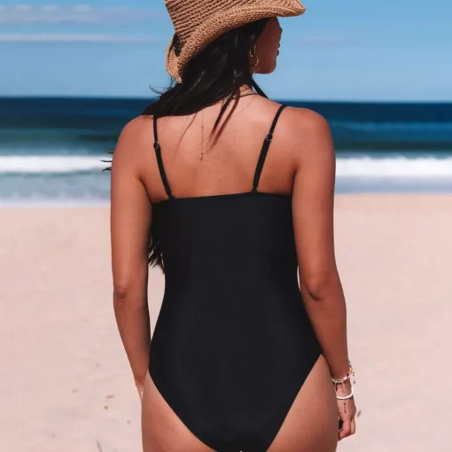 JEANS Uima-asut>Mesh Stripe uimapuku musta