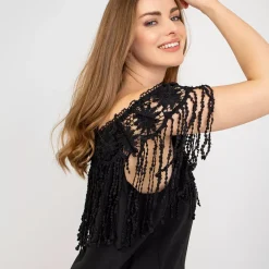 JEANS Lyhythihaiset Paidat Ja Topit>MF Anastasia paita musta