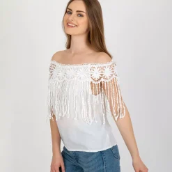 JEANS Lyhythihaiset Paidat Ja Topit>MF Anastasia paita valkoinen