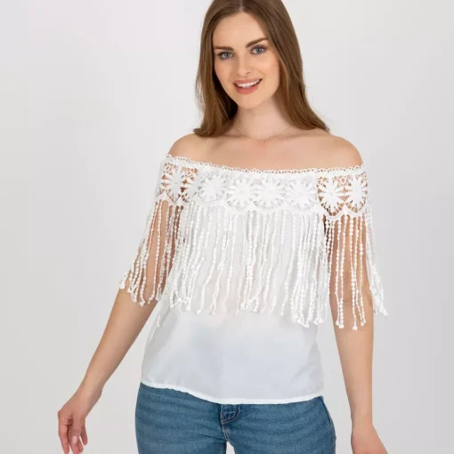 JEANS Lyhythihaiset Paidat Ja Topit>MF Anastasia paita valkoinen