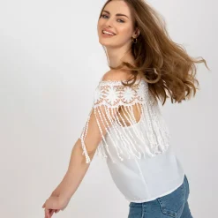 JEANS Lyhythihaiset Paidat Ja Topit></noscript>MF Anastasia paita valkoinen