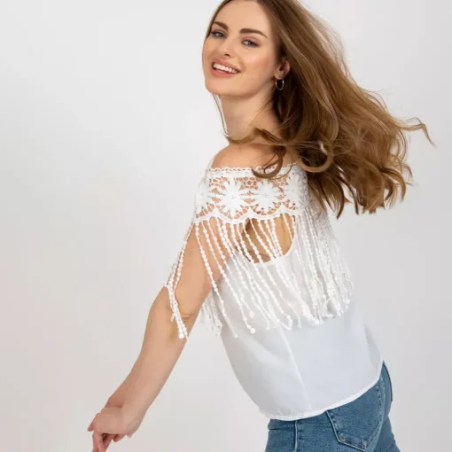 JEANS Lyhythihaiset Paidat Ja Topit>MF Anastasia paita valkoinen