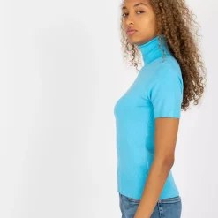 JEANS Lyhythihaiset Paidat Ja Topit></noscript>Mia lyhythihainen pooloneule v.sininen