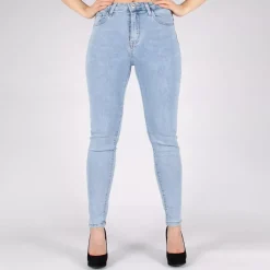JEANS Farkut>Miss Bon Glamorous stretchfarkut vaaleansininen