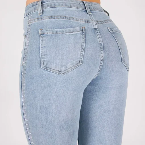 JEANS Farkut>Miss Bon Glamorous stretchfarkut vaaleansininen
