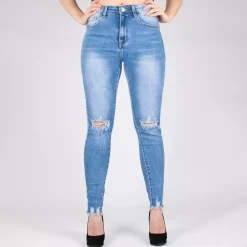 JEANS Farkut>Miss Bon skinny stretchfarkut sininen