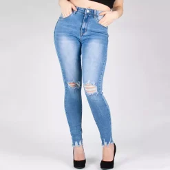 JEANS Farkut>Miss Bon skinny stretchfarkut sininen