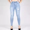 JEANS Farkut>Miss Bon stretchfarkut vaaleansininen