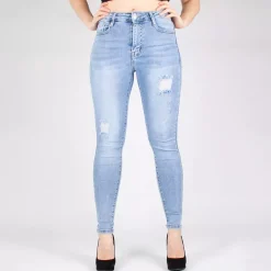 JEANS Farkut>Miss Bon stretchfarkut vaaleansininen