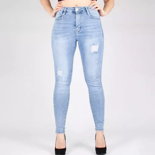 JEANS Farkut>Miss Bon stretchfarkut vaaleansininen
