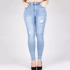 JEANS Farkut>Miss Bon stretchfarkut vaaleansininen