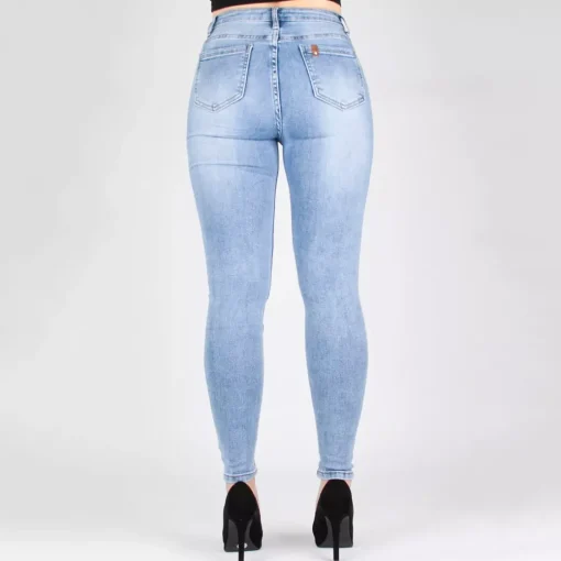 JEANS Farkut>Miss Bon stretchfarkut vaaleansininen