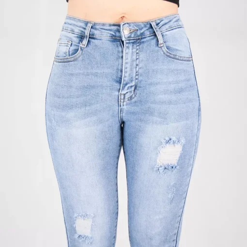 JEANS Farkut>Miss Bon stretchfarkut vaaleansininen