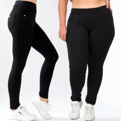 JEANS Housut | Plus!>Miss Bon stretch-housut musta