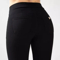JEANS Housut | Plus!></noscript>Miss Bon stretch-housut musta