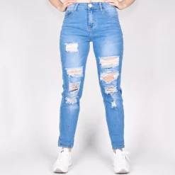 JEANS Farkut>Miss RJ Mom Fit stretchfarkut v.sininen