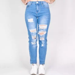 JEANS Farkut>Miss RJ Mom Fit stretchfarkut v.sininen