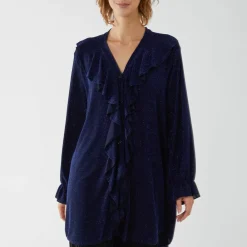 JEANS Pitkähihaiset Paidat>Mizumi Evren Lurex paita navy