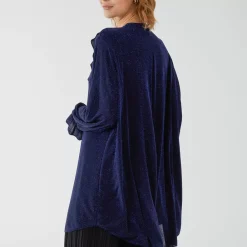 JEANS Pitkähihaiset Paidat>Mizumi Evren Lurex paita navy