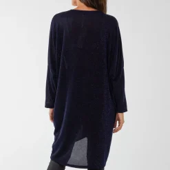 JEANS Tunikat | Plus!>Mizumi Malinka Lurex solmutunika navy