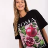 JEANS Lyhythihaiset Paidat Ja Topit>Moda Italy Roma t-paita musta
