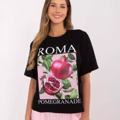 JEANS Lyhythihaiset Paidat Ja Topit></noscript>Moda Italy Roma t-paita musta