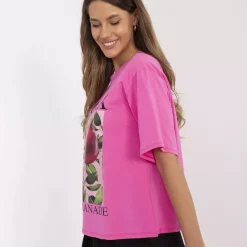 JEANS Lyhythihaiset Paidat Ja Topit></noscript>Moda Italy Roma t-paita pinkki
