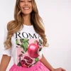 JEANS Lyhythihaiset Paidat Ja Topit>Moda Italy Roma t-paita valkoinen