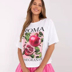 JEANS Lyhythihaiset Paidat Ja Topit>Moda Italy Roma t-paita valkoinen