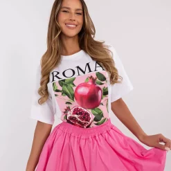 JEANS Lyhythihaiset Paidat Ja Topit></noscript>Moda Italy Roma t-paita valkoinen