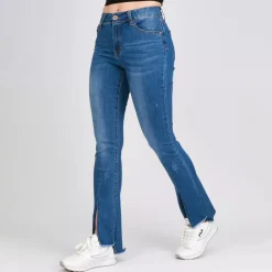 JEANS Farkut>My Bestiny Slit strechfarkut sininen