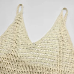 JEANS Neuleet | Maksimekot>Nandi puuvillainen neulemekko valkoinen