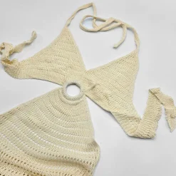 JEANS Maksimekot | Neuleet></noscript>Nandi puuvillainen neulemekko beige