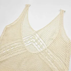 JEANS Neuleet | Maksimekot></noscript>Nandi puuvillainen neulemekko valkoinen
