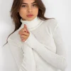 JEANS Pitkähihaiset Paidat>Naomi superstretch poolopaita valkoinen