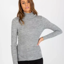 JEANS Pitkähihaiset Paidat>Naomi superstretch poolopaita v.harmaa