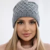 JEANS Talvipäähineet>Neulepipo fleecevuorella harmaa