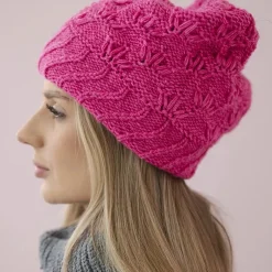 JEANS Talvipäähineet>Neulepipo pinkki
