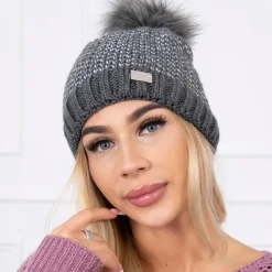 JEANS Talvipäähineet>Neulepipo tummanharmaa