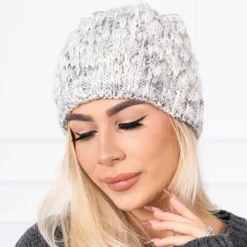 JEANS Talvipäähineet>Neulepipo vaaleanharmaa