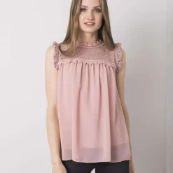 JEANS Lyhythihaiset Paidat Ja Topit>New Collection Eileen lace toppi roosa