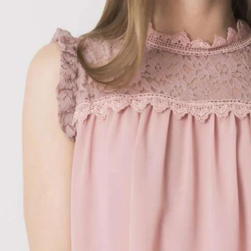 JEANS Lyhythihaiset Paidat Ja Topit>New Collection Eileen lace toppi roosa