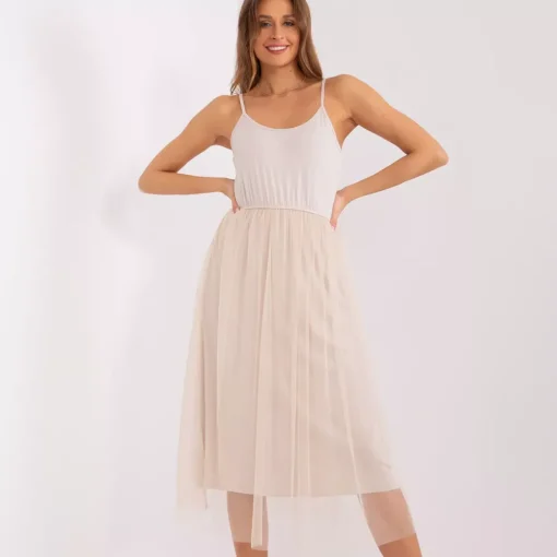 JEANS Midimekot>New Collection Heather tyllimekko beige