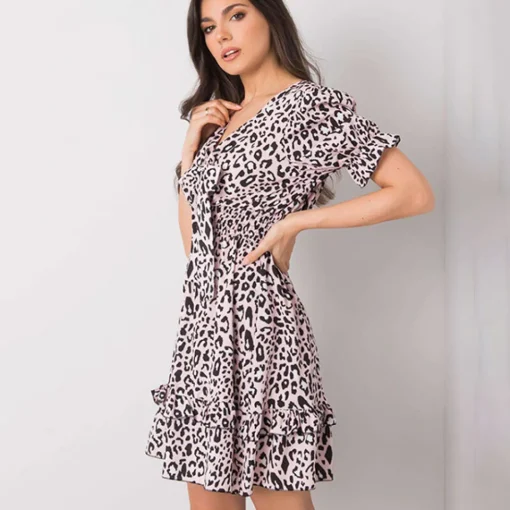 JEANS Minimekot>New Collection Irene kuvioitu mekko roosa