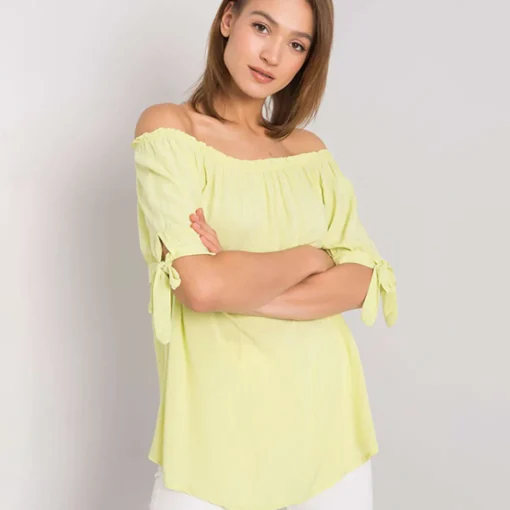 JEANS Lyhythihaiset Paidat Ja Topit>New Collection Luella off shoulder toppi sitruuna