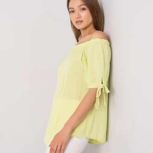 JEANS Lyhythihaiset Paidat Ja Topit>New Collection Luella off shoulder toppi sitruuna