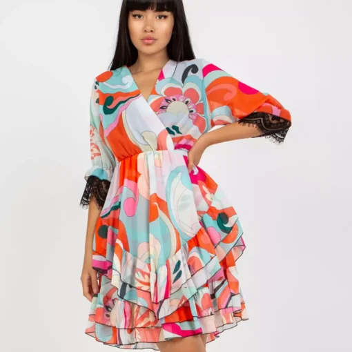 JEANS Minimekot>New Collection Rhea kuvioitu mekko oranssi