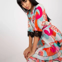 JEANS Minimekot></noscript>New Collection Rhea kuvioitu mekko oranssi