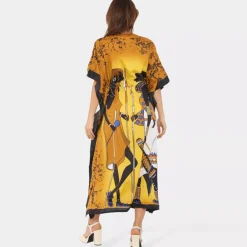 JEANS Tunikat | Plus!></noscript>Nice Day Africa viskoosikaftaani mustard