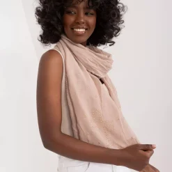 JEANS Huivit Ja Käsineet></noscript>Niittikoristeinen huivi beige